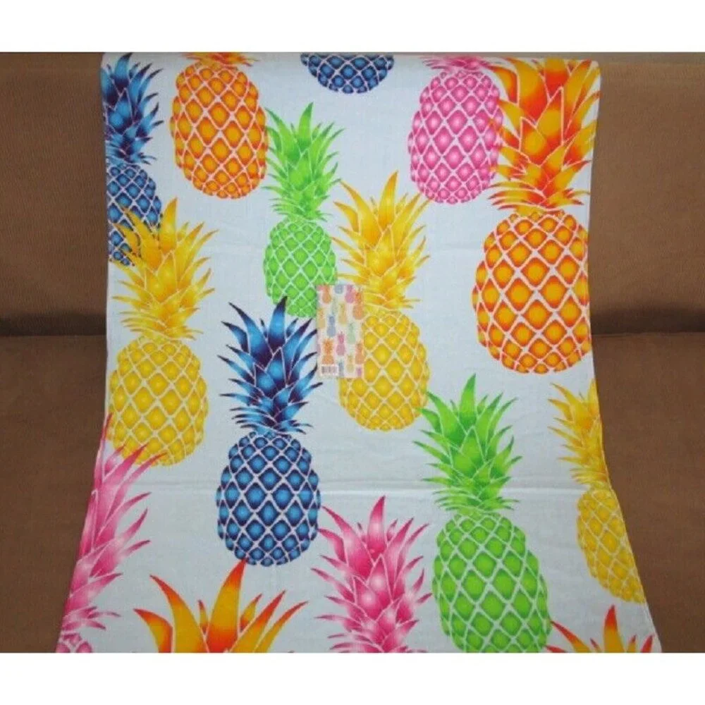 New Colorful Pineapple Beach Towel Cotton Bath Pool GIFT Fruit Pineapples Pastel